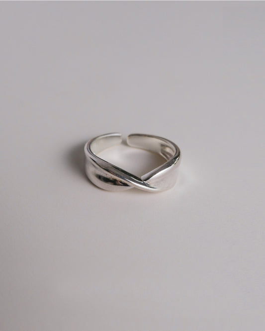 Jasmine Silver Adjustable Ring