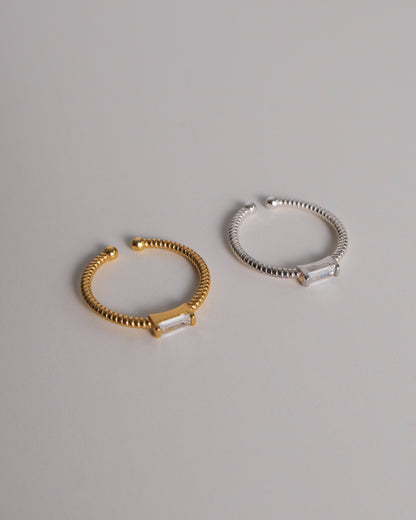Krystal Chain Ring (Silver / Gold)
