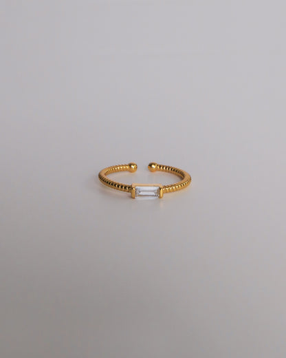Krystal Chain Ring (Silver / Gold)