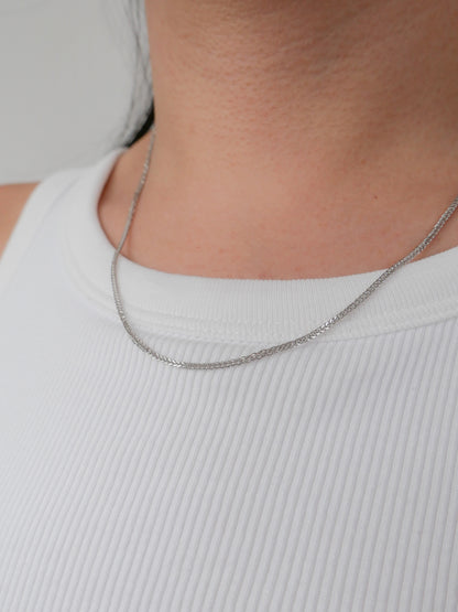 Twisted Braid Chain Necklace | 999 Silver