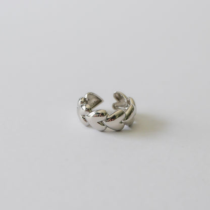 Chain of Hearts Adjustable Ring