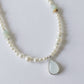 Misty Jade Pearl Necklace