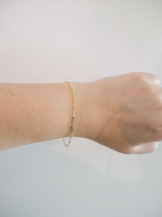 Hailey Link Bracelet (Gold)