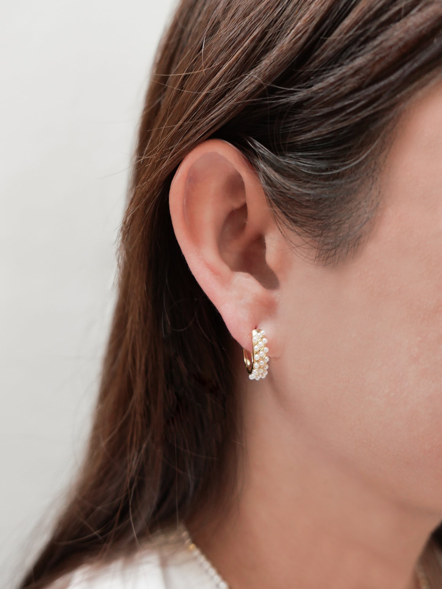 Pearl Drops Ear Huggies