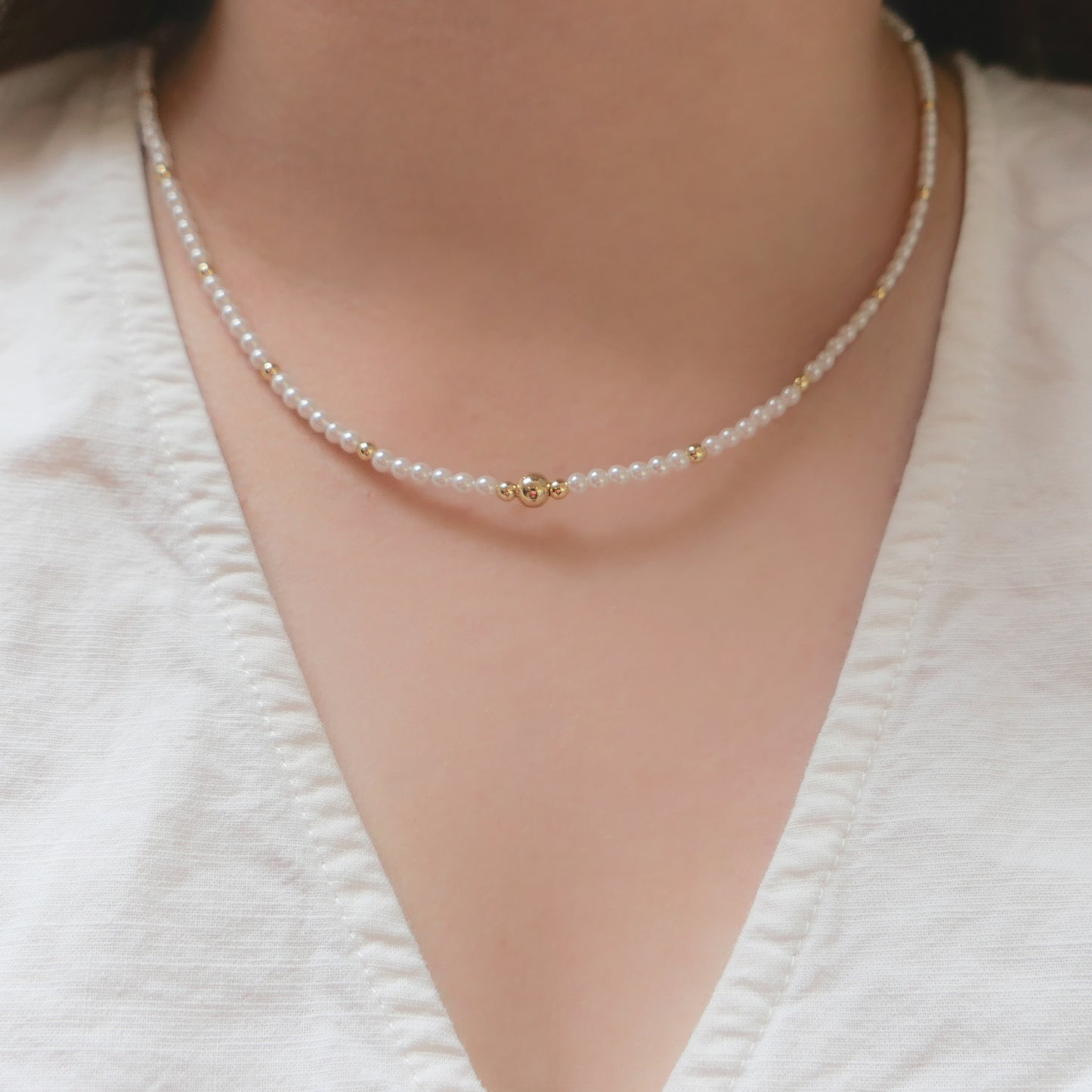 Pearlin Beaded Necklace