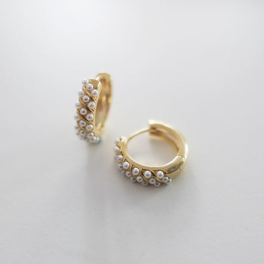 Pearl Drops Ear Huggies