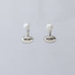 Pearl Dew Ear Studs (Silver / Gold)