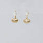 Pearl Dew Ear Studs (Silver / Gold)