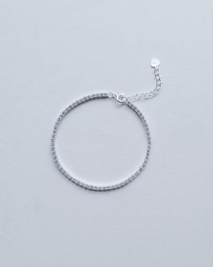 Classic Tennis Bracelet (Silver)