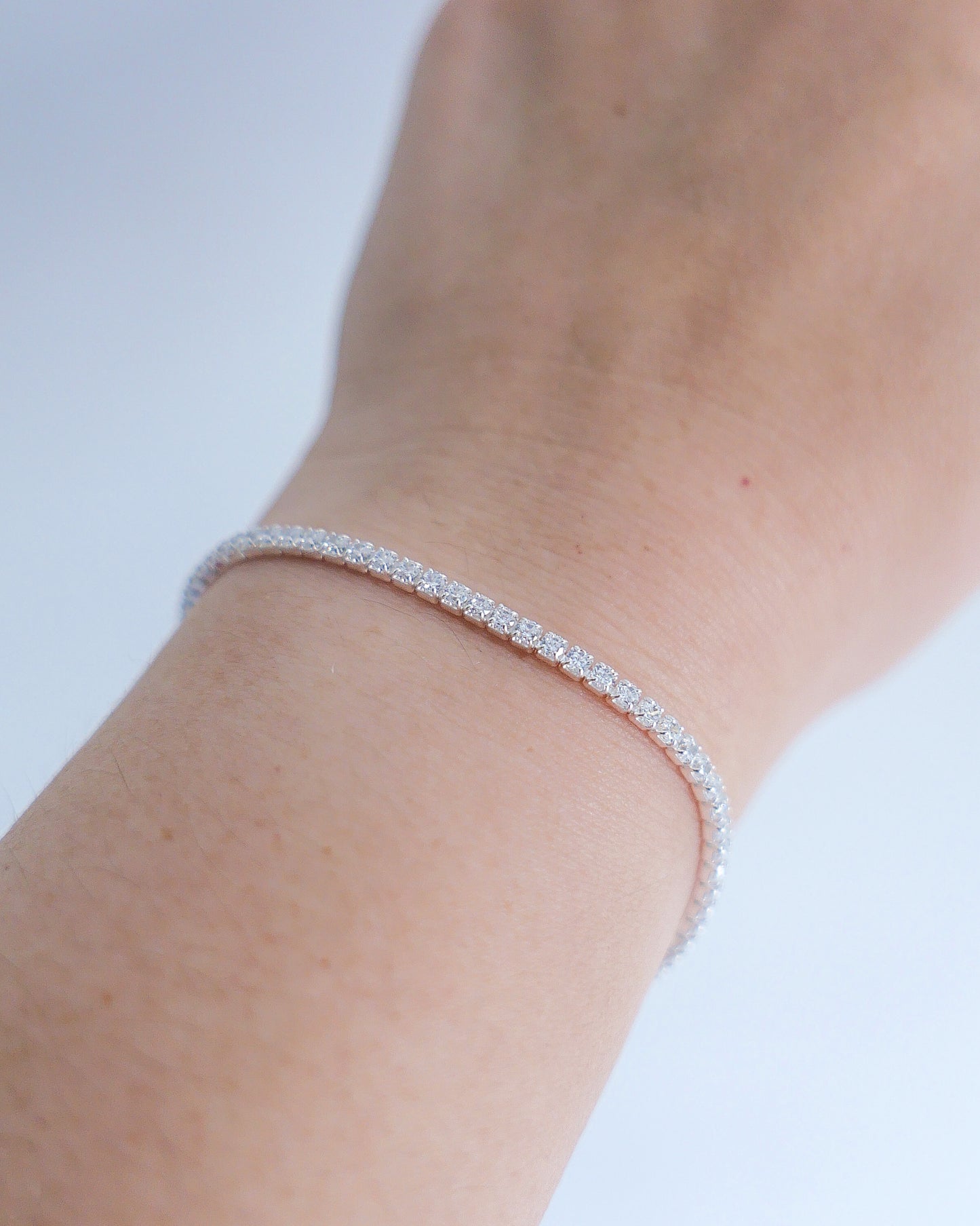 Classic Tennis Bracelet (Silver)