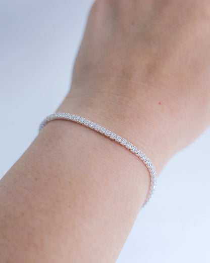 Classic Tennis Bracelet (Silver)