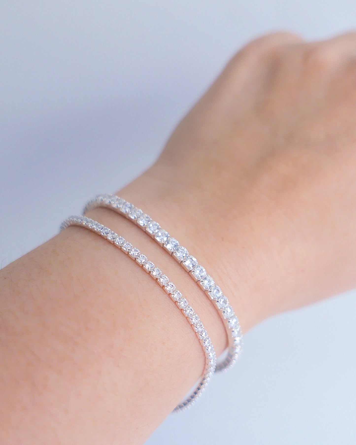 Classic Tennis Bracelet (Silver)