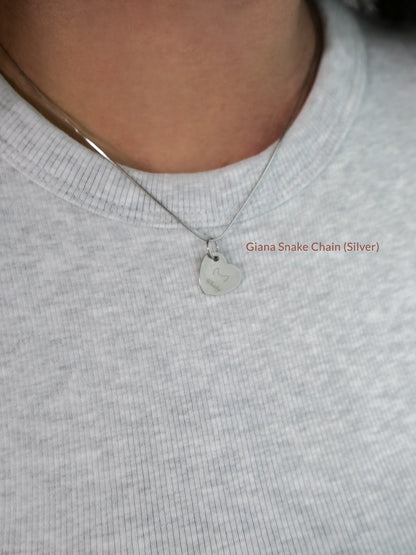 Engraveable Heart Necklace