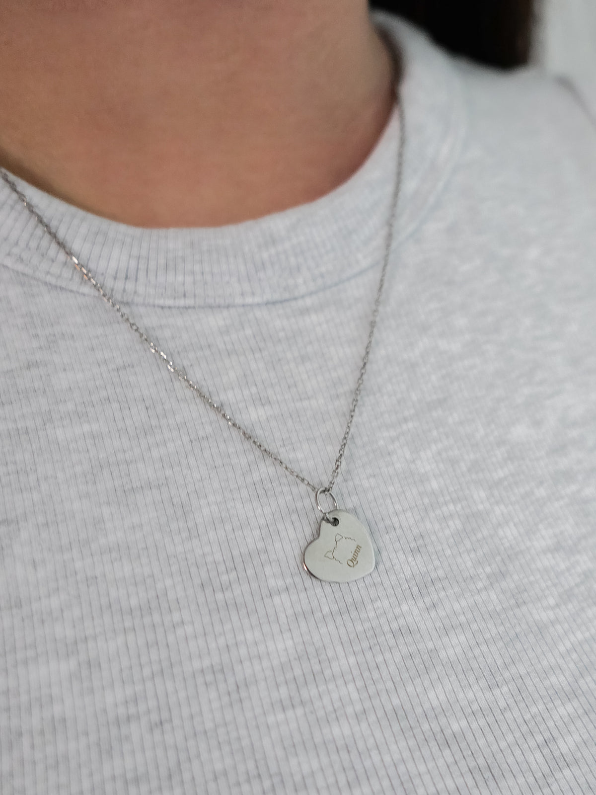 Engraveable Heart Necklace