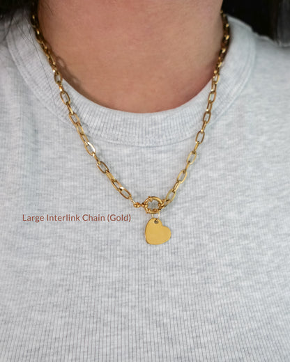 Engraveable Heart Necklace