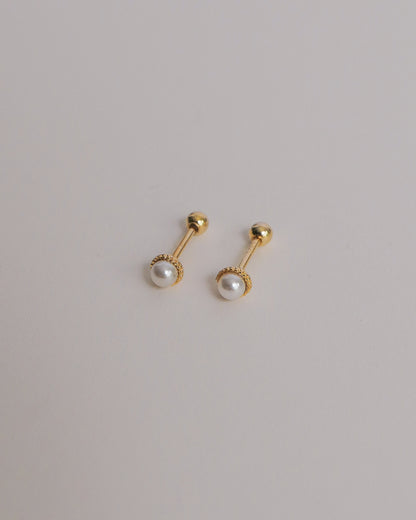 Pearlin Scew Back Ear Studs