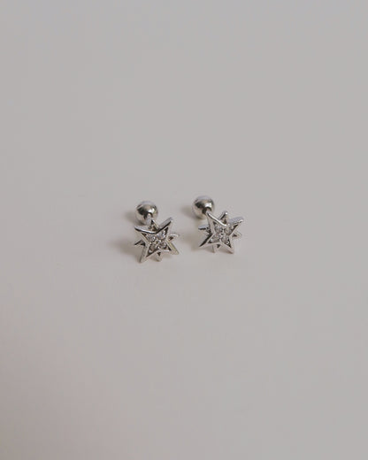 Starburst Screw Back Ear Studs