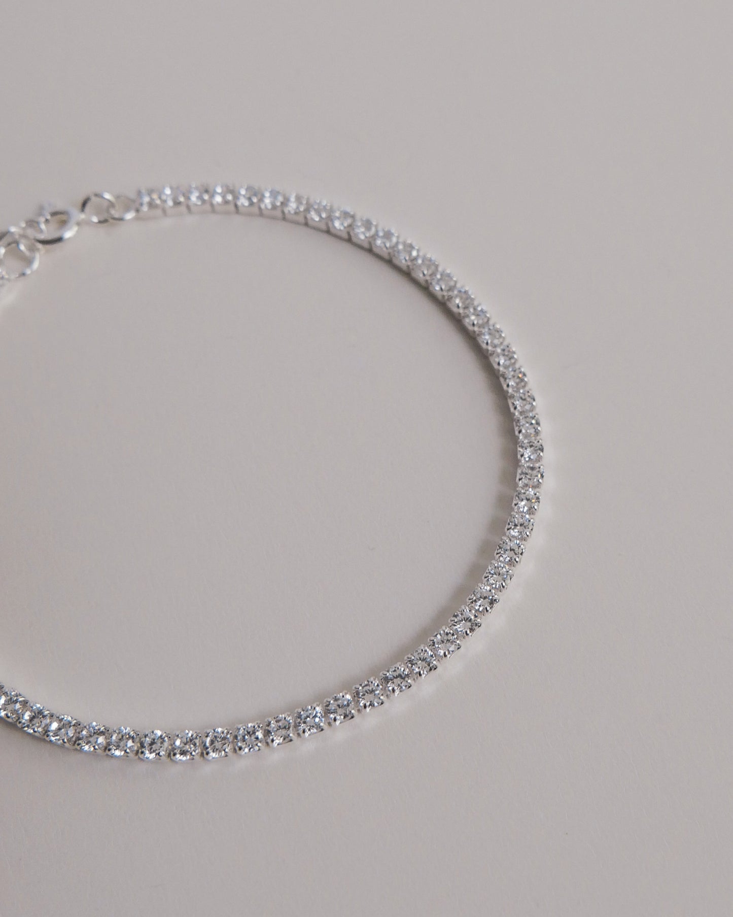 Classic Tennis Bracelet (Silver)