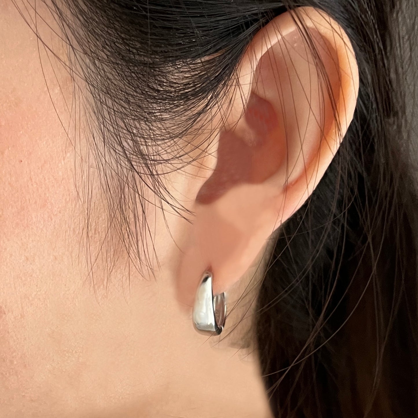 Teardrop Ear Loops | 925 Silver