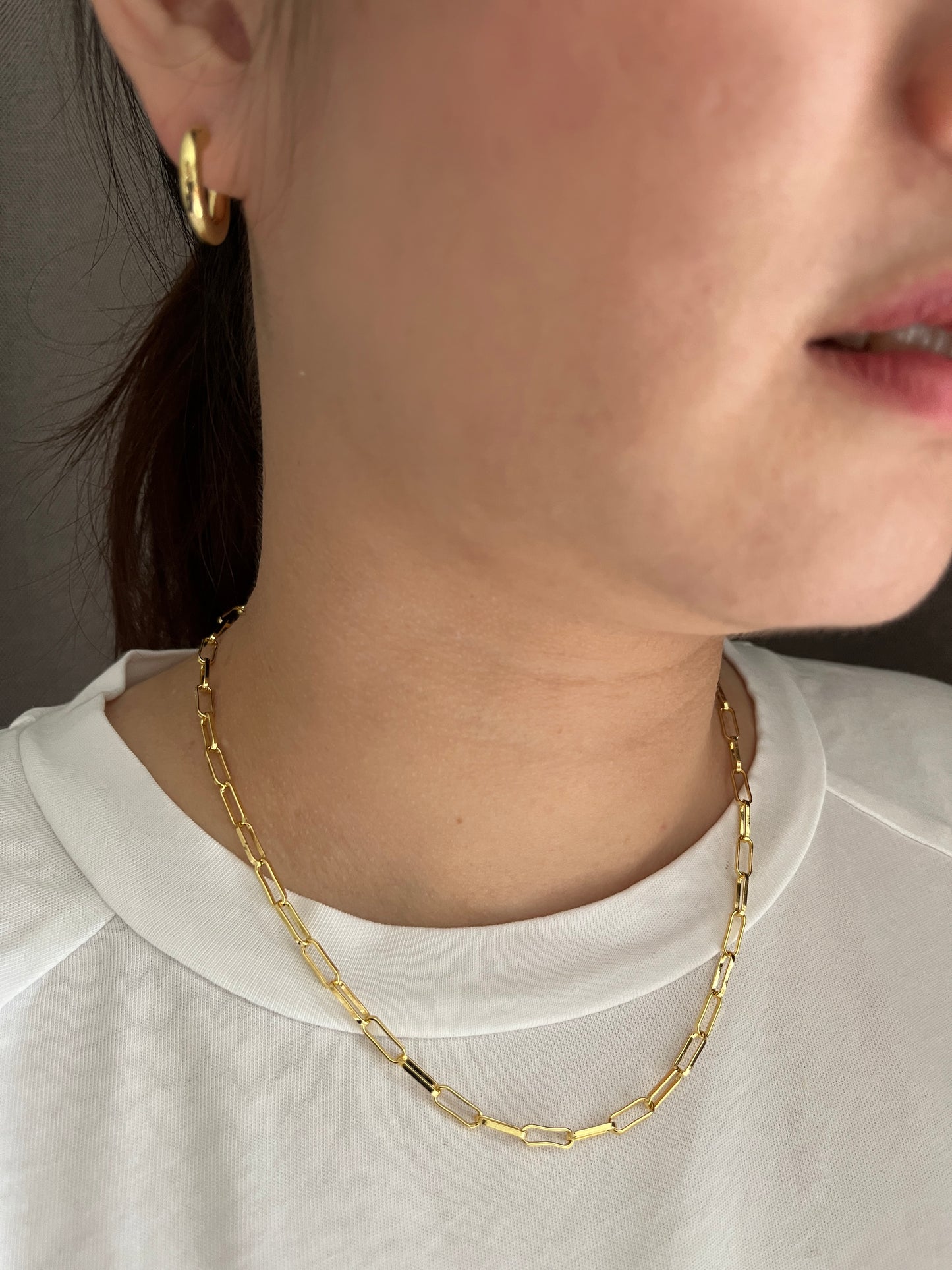 Hailey Link Necklace | 925 Silver / 18k Gold Plating