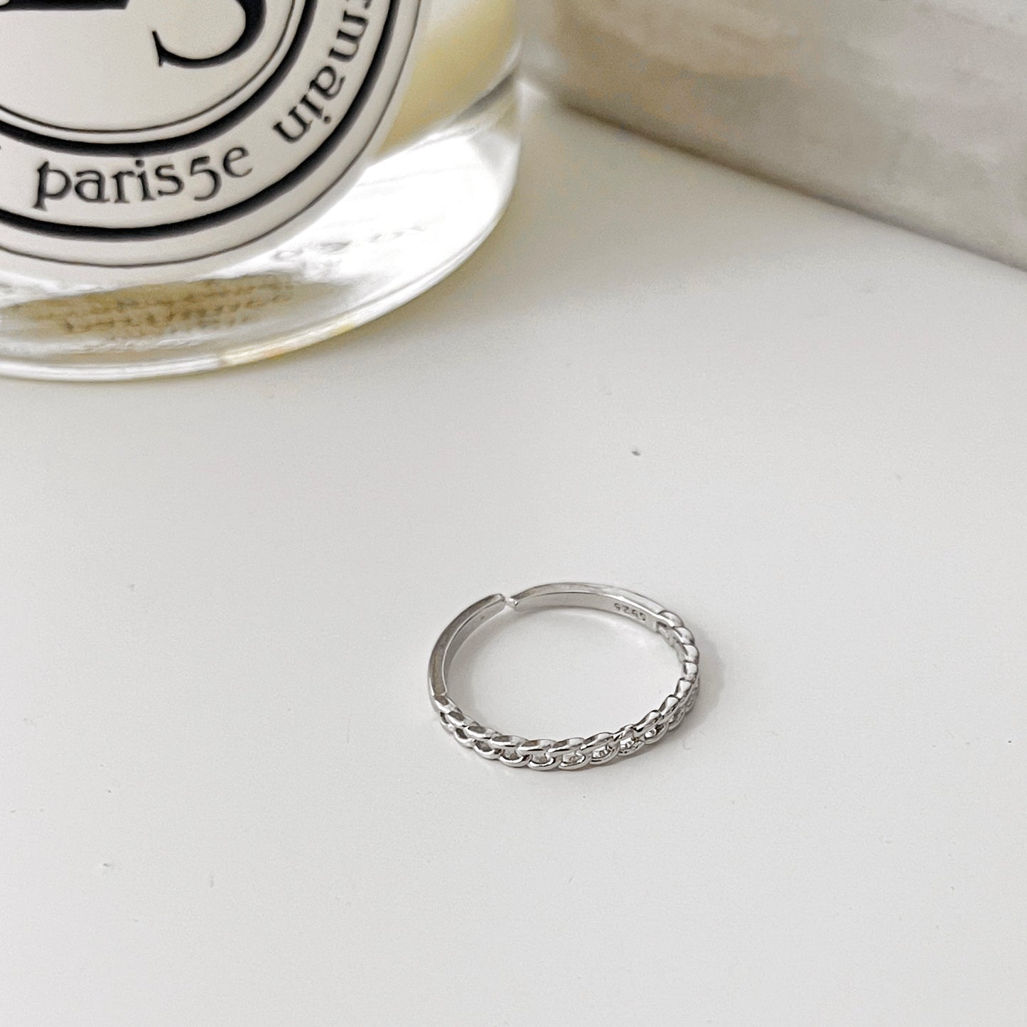 Dandy Chain Silver Ring